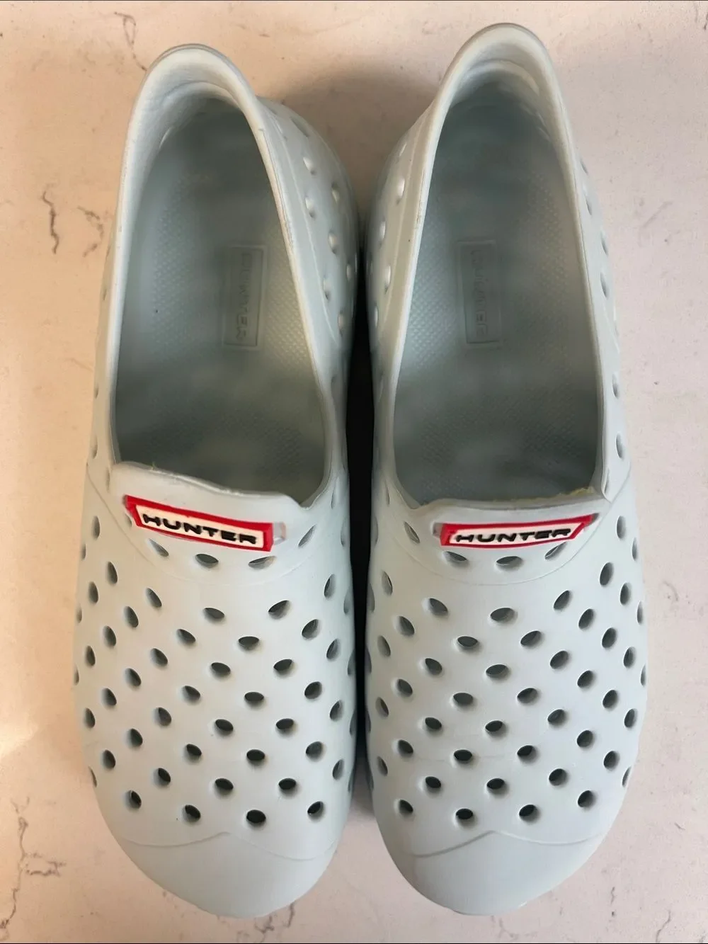 Hunter Original Kid's Lightweight Outdoor Shoes In Blue Size 13 Missing Lining